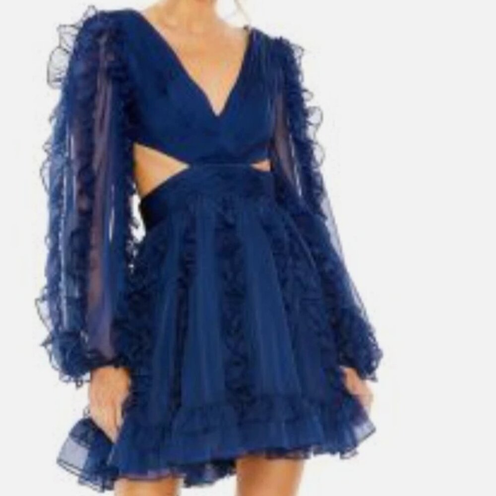 Mac Duggal 68418 Evening Dress blue size 2